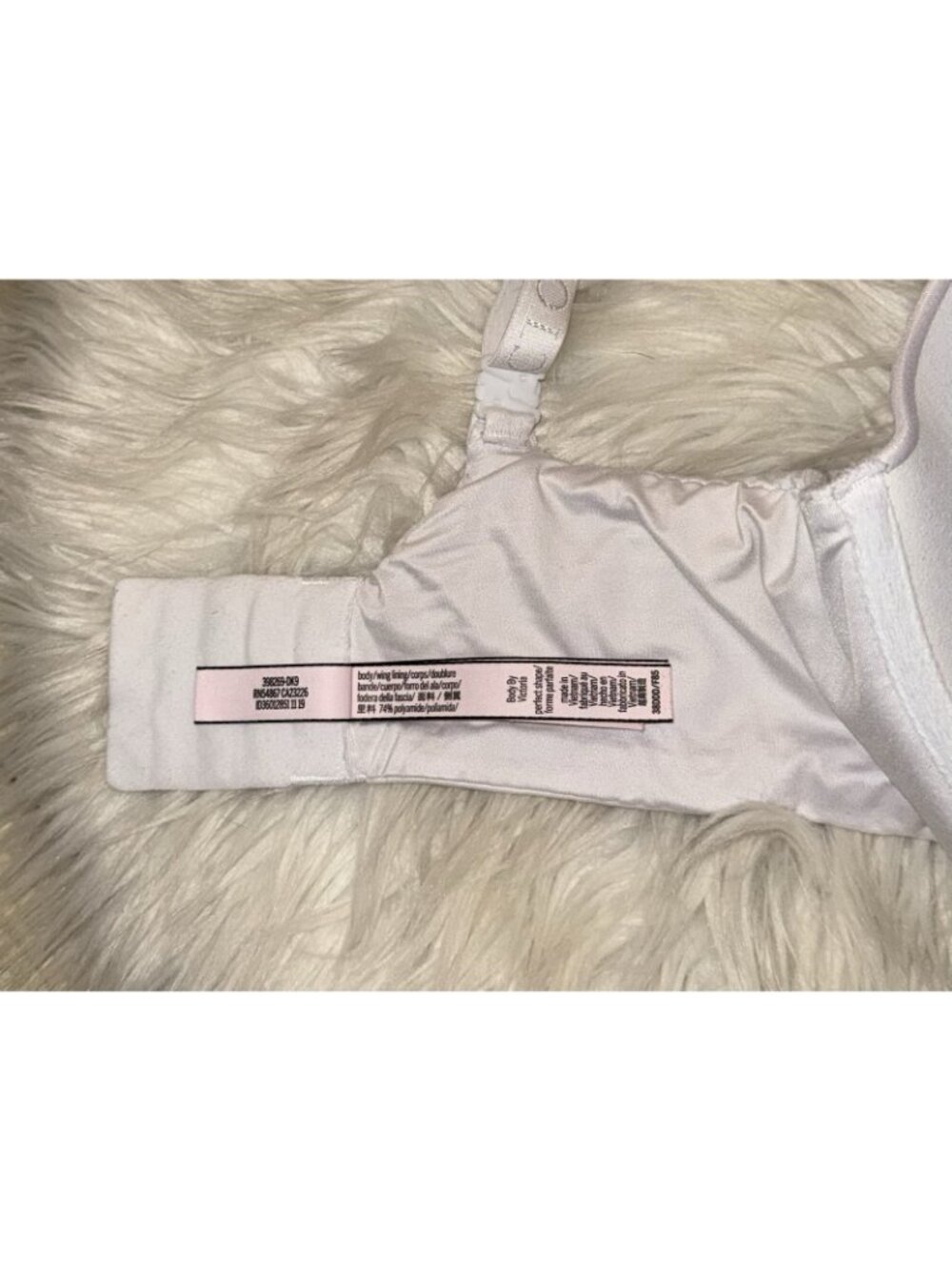 Victorias Secret Body By Victoria Perfect Shape Bra Padded Womens 38DDD White - Picture 7 of 7